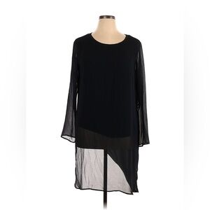 Soft Surroundings Black Long Sleeve Blouse